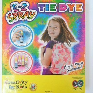 E-Z Spray Tie Dye Craft Kit Creativity for Kids Drawstring Backpack Bag